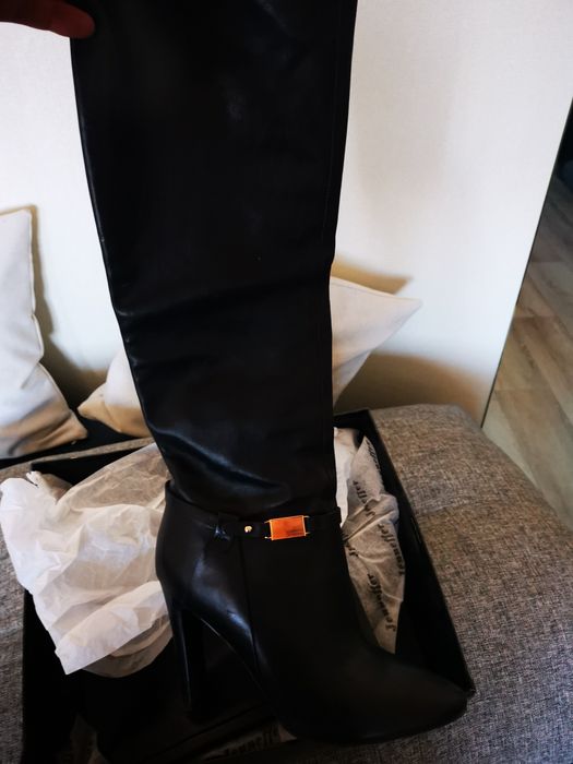 Сапоги демисезонные кожа