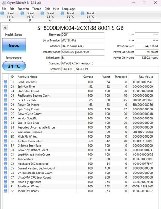 VAND HDD extern 3,5" Seagate Game Drive Hub for Xbox 8 TB