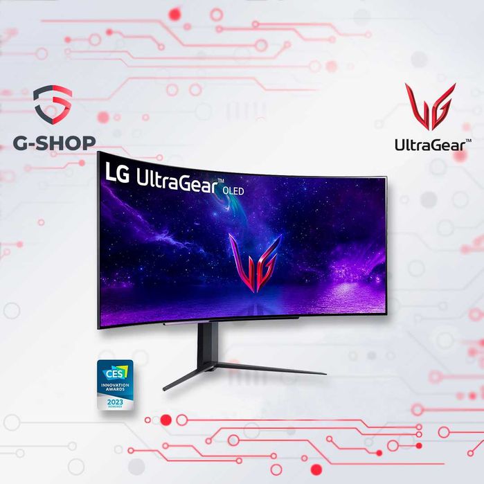 UWQHD Игровой монитор 45" LG UltraGear 45GR95QE-B 240Hz OLED 0.03ms: 1 ...
