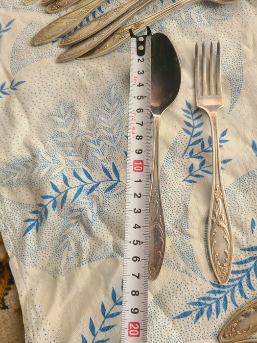 Ложки и вилки мельхиоровые 17 см