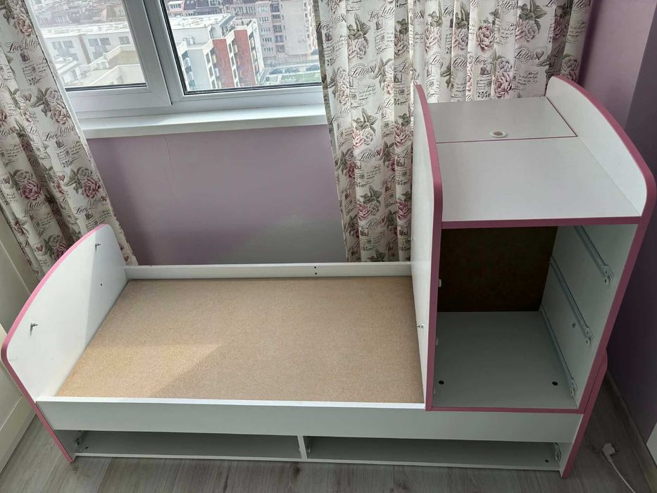 Дървена кошара Dizain Baby Luna 65/110 + Матрак