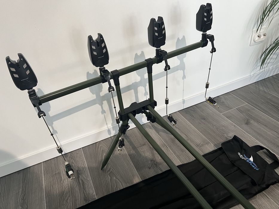 Set Rod Pod 4 posturi EastShark + Set 4 Senzori SAIMINO + 4 Swingheri