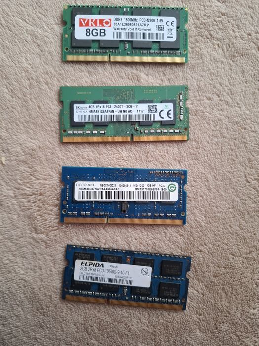 Memorii ram laptop ddr3/ddr4