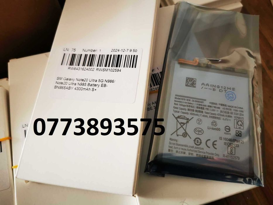 Baterie nou acumulator pt Samsung Galaxy S8 S9 S10 S20 S21 S22 S23