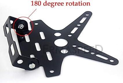 Мото стойка за регистрационен номер Мотор, Скутер, АТВ -Черен