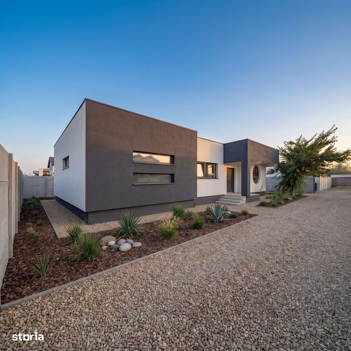 Casa individuala pe parter, 4 camere, teren 650mp