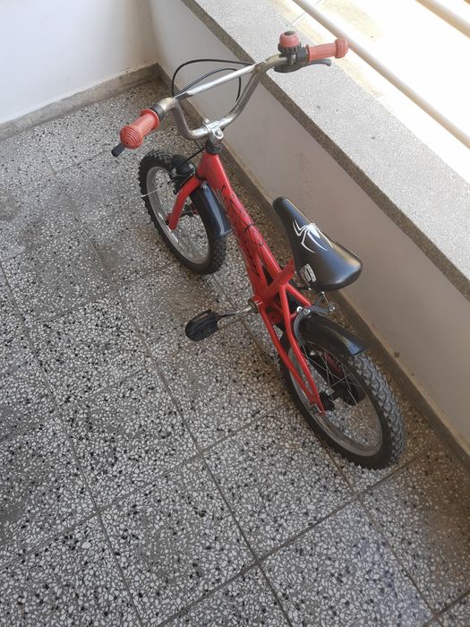 Детско колело (изцяло метално) на Спайдър мен 16 цола