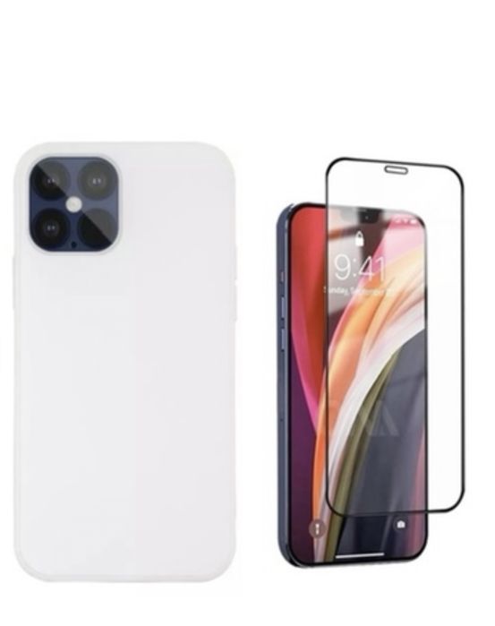 Iphone 12/13 PRO/MAX/MINI Husa Safe Guard Catifea si Folie Sticla 21D