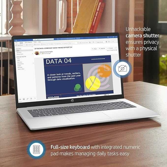 HP Laptop 17.3" FHD IPS Intel® Core™ 7 150U 16 GB DDR4 8GB SSD 512GB