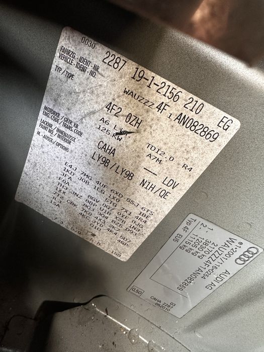 Ауди а6 ц6 4ф 2.0 тди на части / audi a6 c6 4F 2.0tdi s line