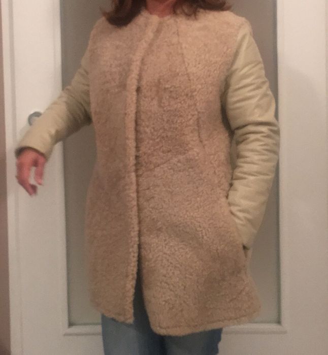 Дамско кожено палто и кожен елек от заек