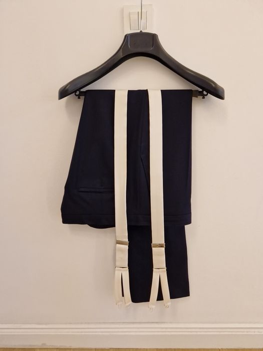 Costum de Ocazie, albastru-negru, brand Sarto, marimea 50/L, ca Nou