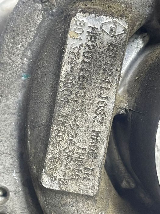 Turbo turbina GT1241J0SZ  H8201164371 1.5 dci k9k626 Renault Clio 4 [