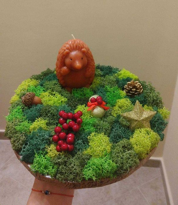 Икебана със скандинавски мъх