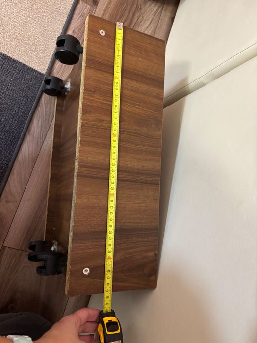 Suport lemn cu roti pentru unitate calculator