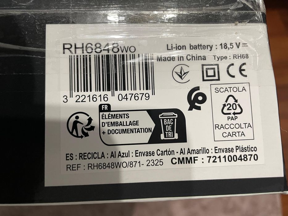 Aspirator vertical fara fir Rowenta X-Pert 6.60 Essential RH6848WO