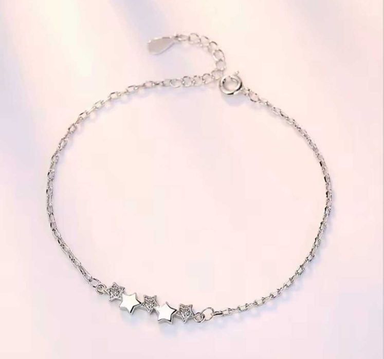 Сребърно колие сребърен гердан сребърни обеци сребърни обици