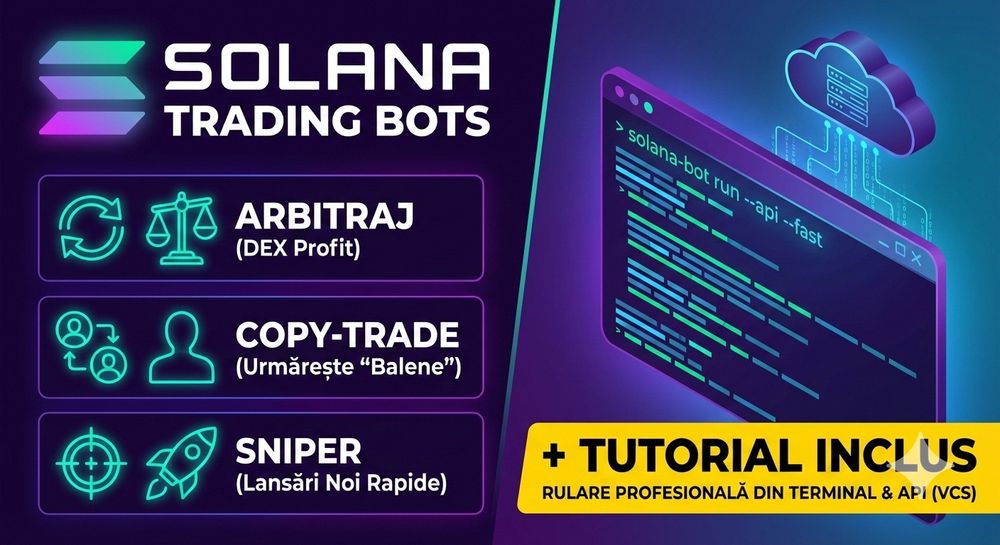 Solana Trading Bots Profesionali: Profită de viteză și automatizare.