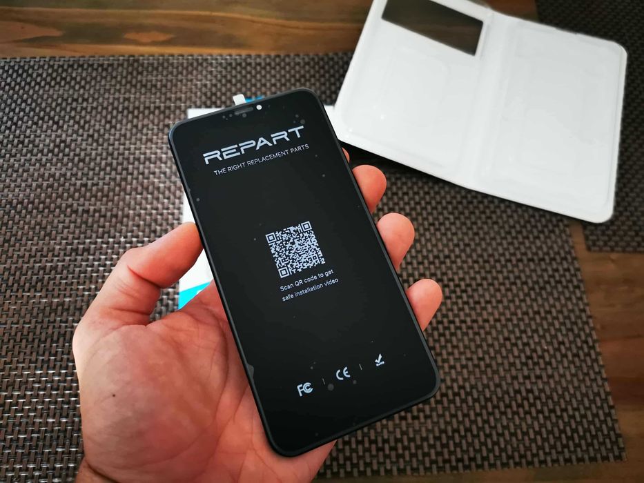 Set Ecran + husa si folie pt Apple iPhone XS MAX display touchscreen