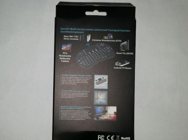 Безжична мини клавиатура, мишка, тъчпад (Mini Wireless Keyboard) TV Bo