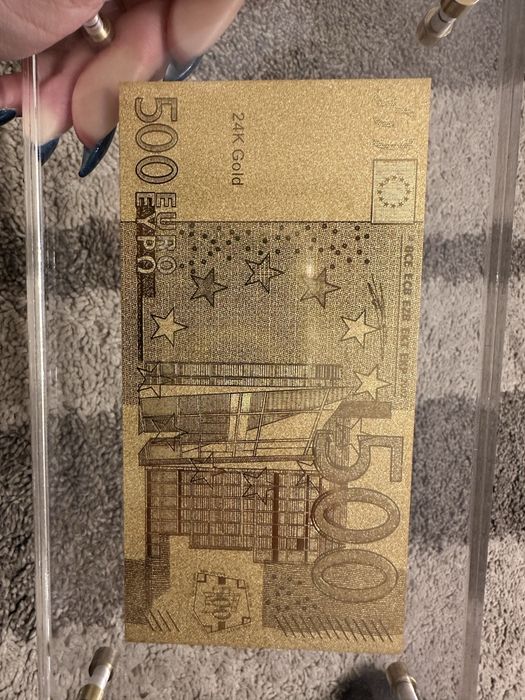 24k 500EUR Декоративна банкнота в дисплей