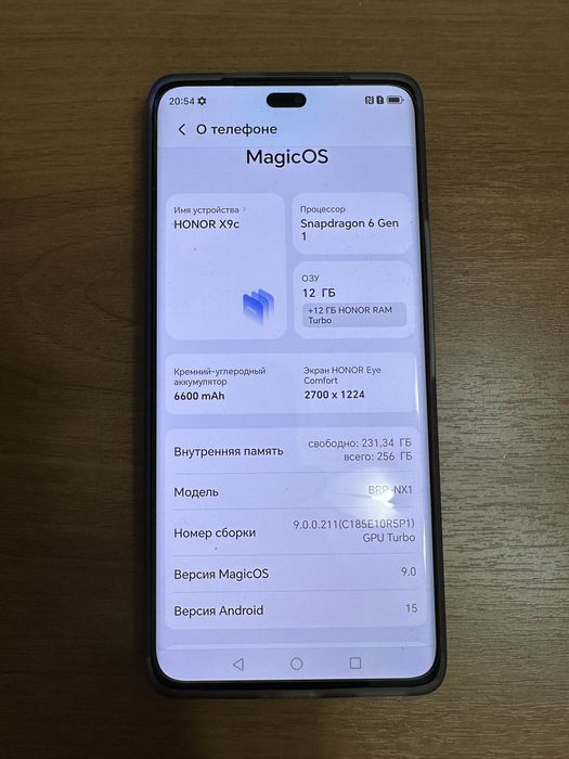 Honor X9c 5G  12/256гб