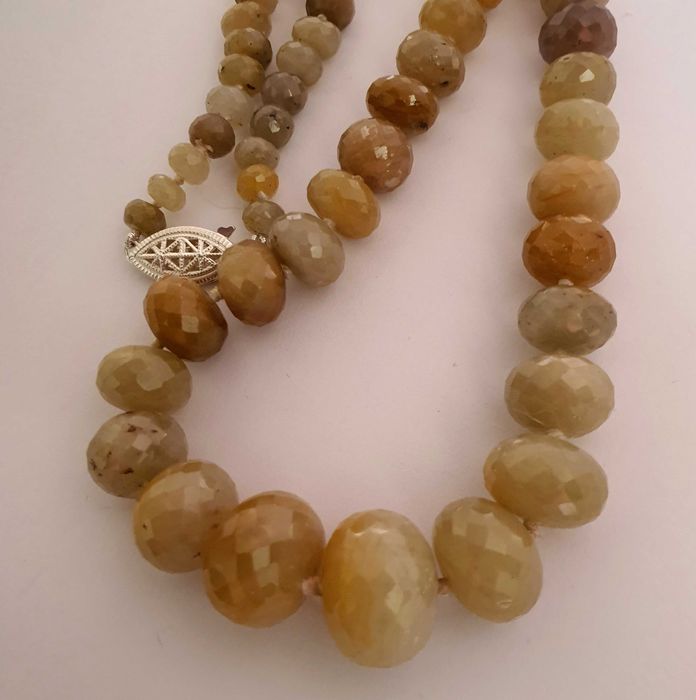 colier statement safire naturale mari