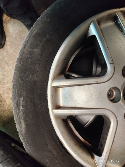 Продавам джанти с гуми  за Vw 5*112*16  5бр