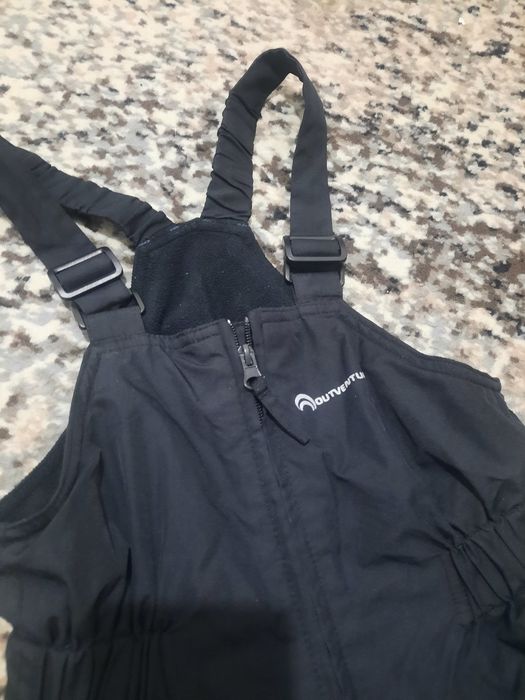 Брюки на подтяжках зимние на 5-6 лет