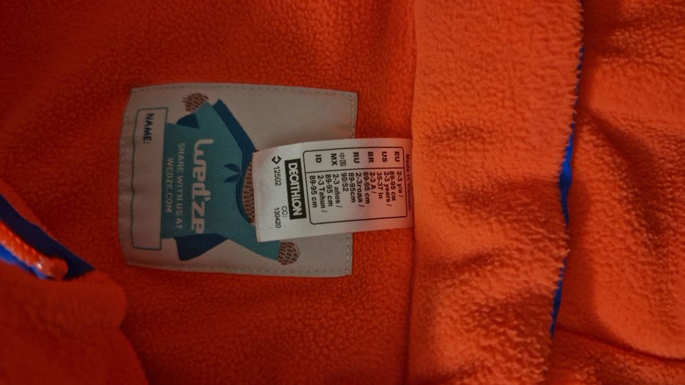 Combinezon Decathlon copii 2 ani