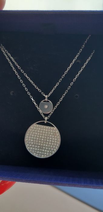Colier Swarovski nou  dublu,autentic