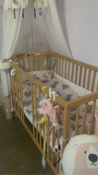 Бебешка кошара дървена