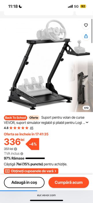 Suport volan logitech g290 g293