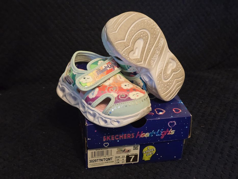 Sandale copii Skechers,marimea 23 cu lumini