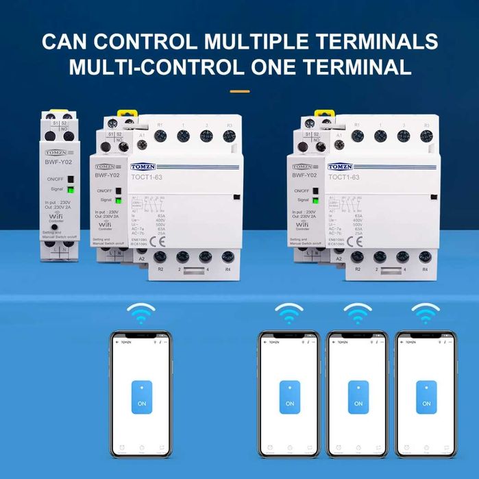TOMZN Смарт Контролер за дистанционно управление на контактори