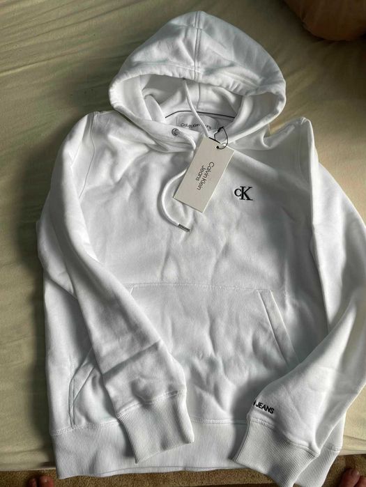 Hanorac alb Calvin Klein Jeans , marimea XS