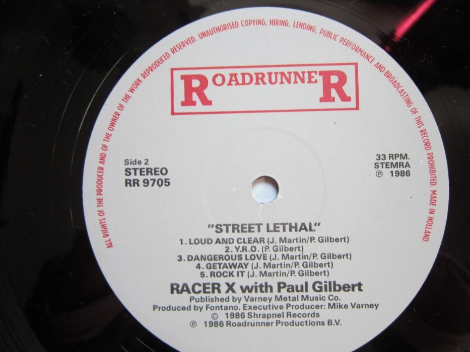 rar Racer X with Paul Gilbert-Street Lethal(1st album'86)