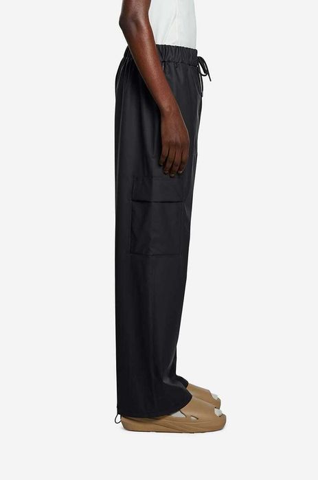 Rains, Pantaloni de ploaie Cargo Rain Pants Wide, Unisex, Negru, S