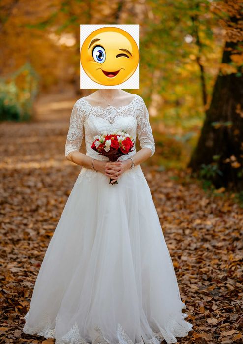 Rochie de mireasa ivory white de la salon Imolacy