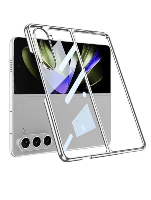 Samsung Z FLIP / FOLD 3 4 5 6 Husa Hard PC Clar Fata Spate Border