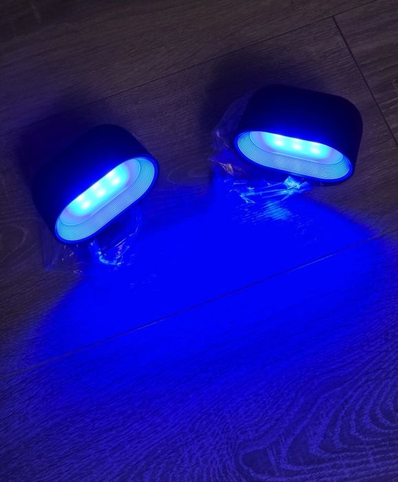 Set 2 aplice LED Amouhom B02 Black – control tactil & telecomandă