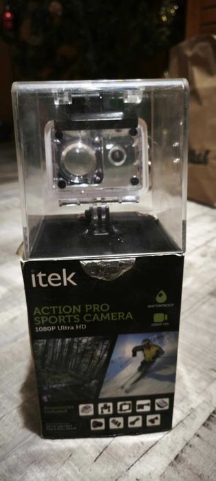 Itek Action Camera 1080P – Водоустойчива, С аксесоари и стойки
