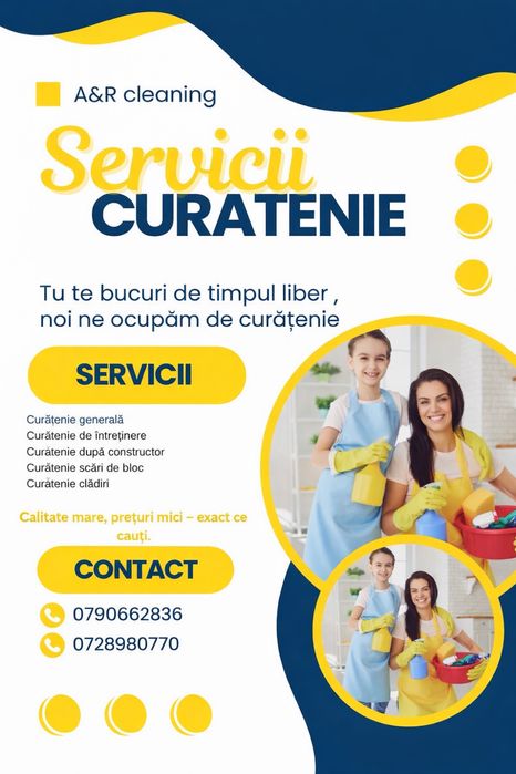 Oferim servicii de curatenie persoane serioase