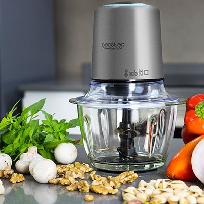 Чопър Cecotec - Titan glass 1000, 1 l, степен, 400W
