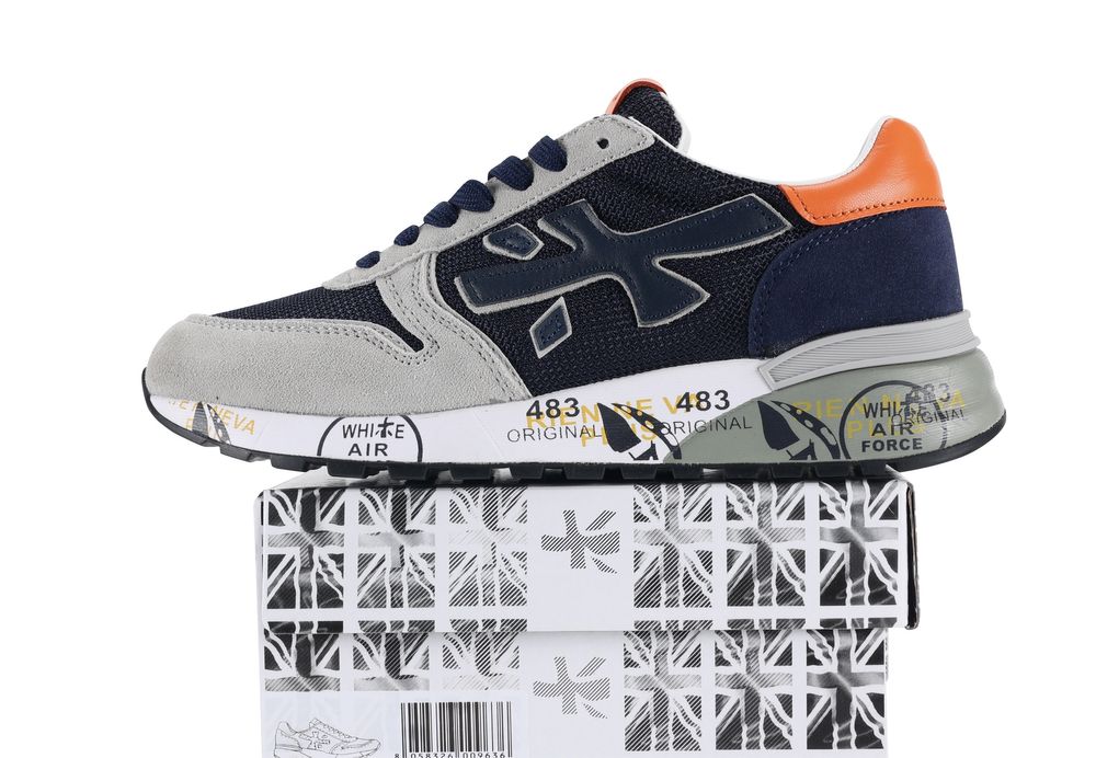 Нови мъжки маратонки Premiata Mick grey / dark blue