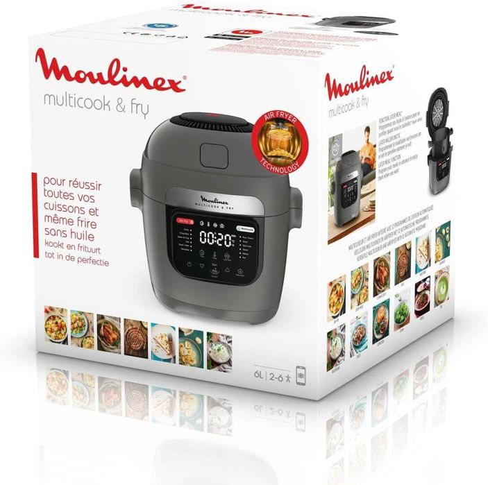 Мултикукър Moulinex Multicook & Fry MZ730BF0 12 програми Фритюрник 2в1