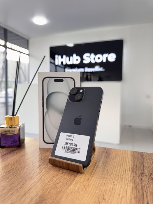 iPhone 15 • 128GB / 100% black Айфон 15 • 128 гб / 100% черный
