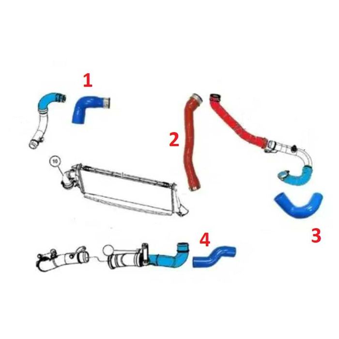 Furtun Intercooler Dodge Caliber 2.0 CRD Jeep Patriot Compass