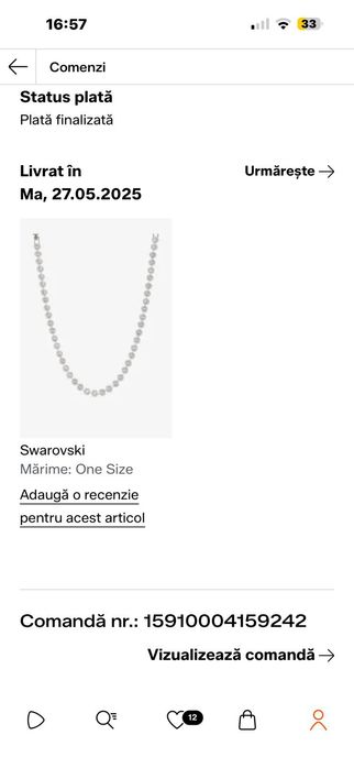 Lant damă Swarovski