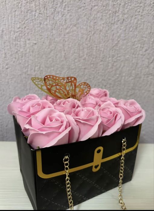 Cosulete cu flori din sapun